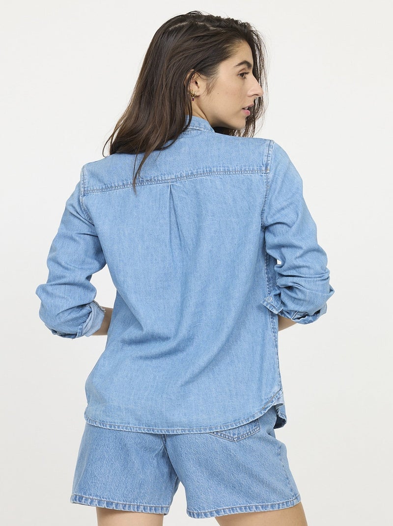 Lee Cooper - Chemise DAMIRA Vintage Blue Bleu - Kiabi