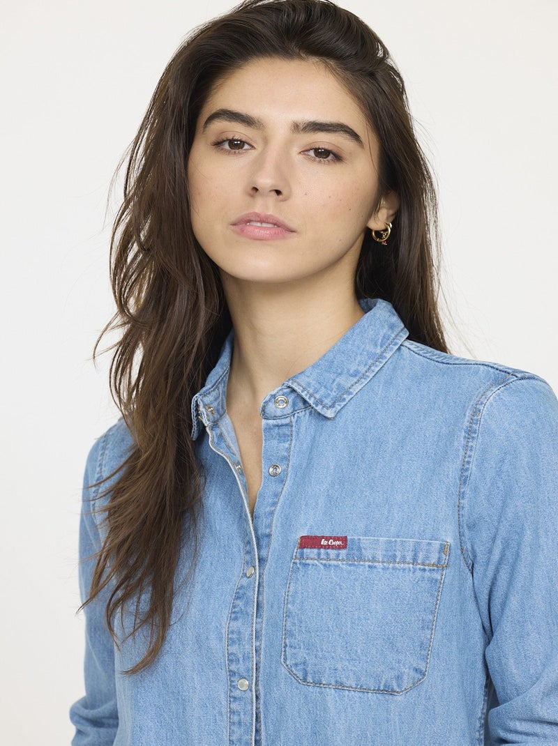 Lee Cooper - Chemise DAMIRA Vintage Blue Bleu - Kiabi