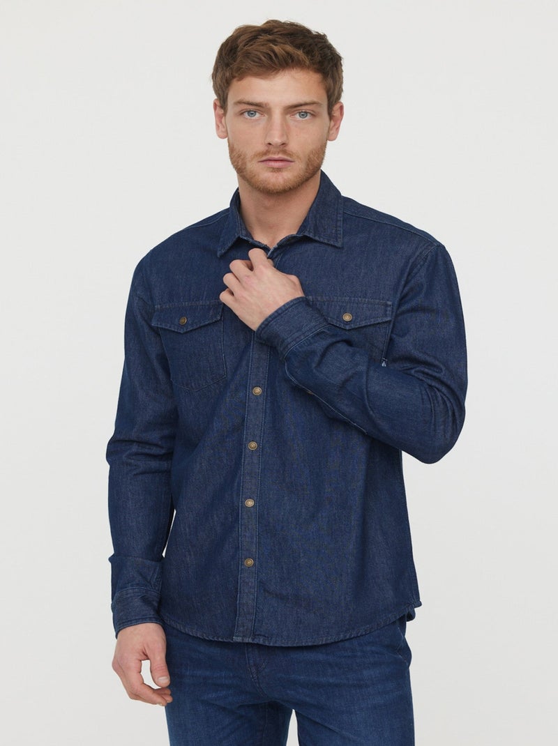 Lee Cooper - Chemise Darile Dark Blue Bleu - Kiabi