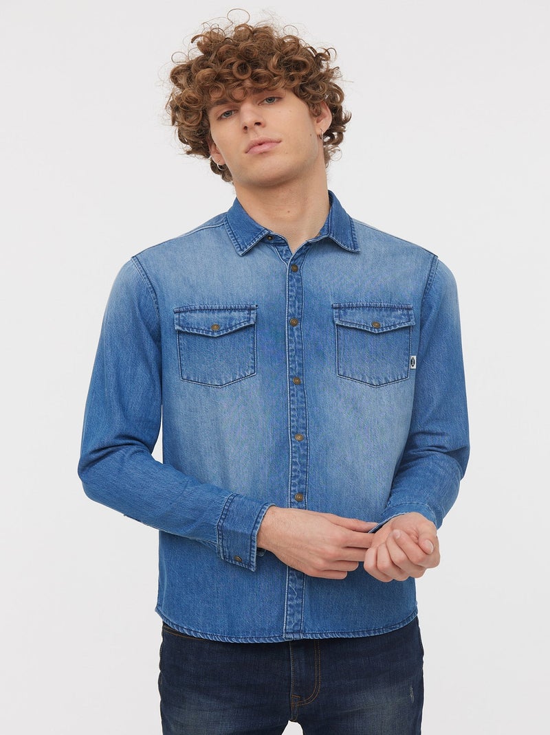 Lee Cooper - Chemise Darile Ocean Blue Bleu - Kiabi