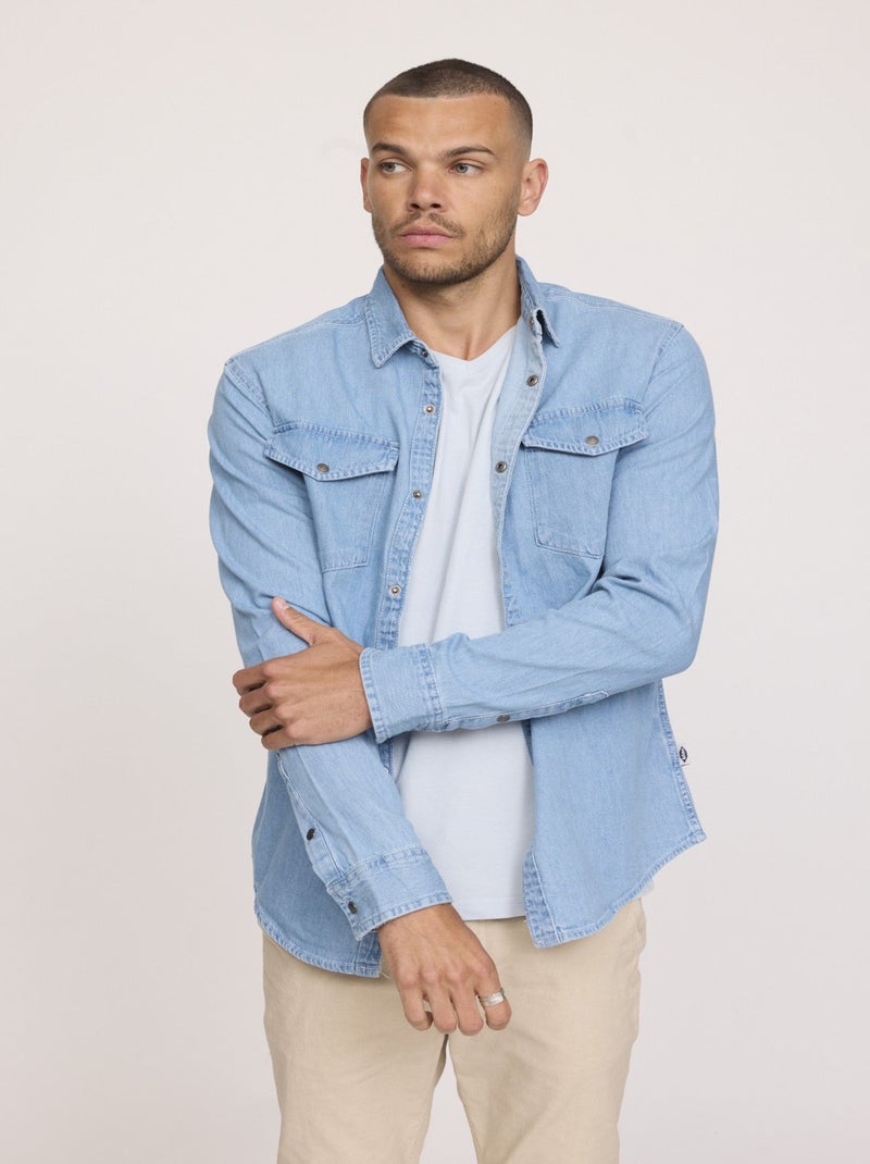 Lee Cooper - Chemise DARILE Vintage Bleached Camel vintage - Kiabi