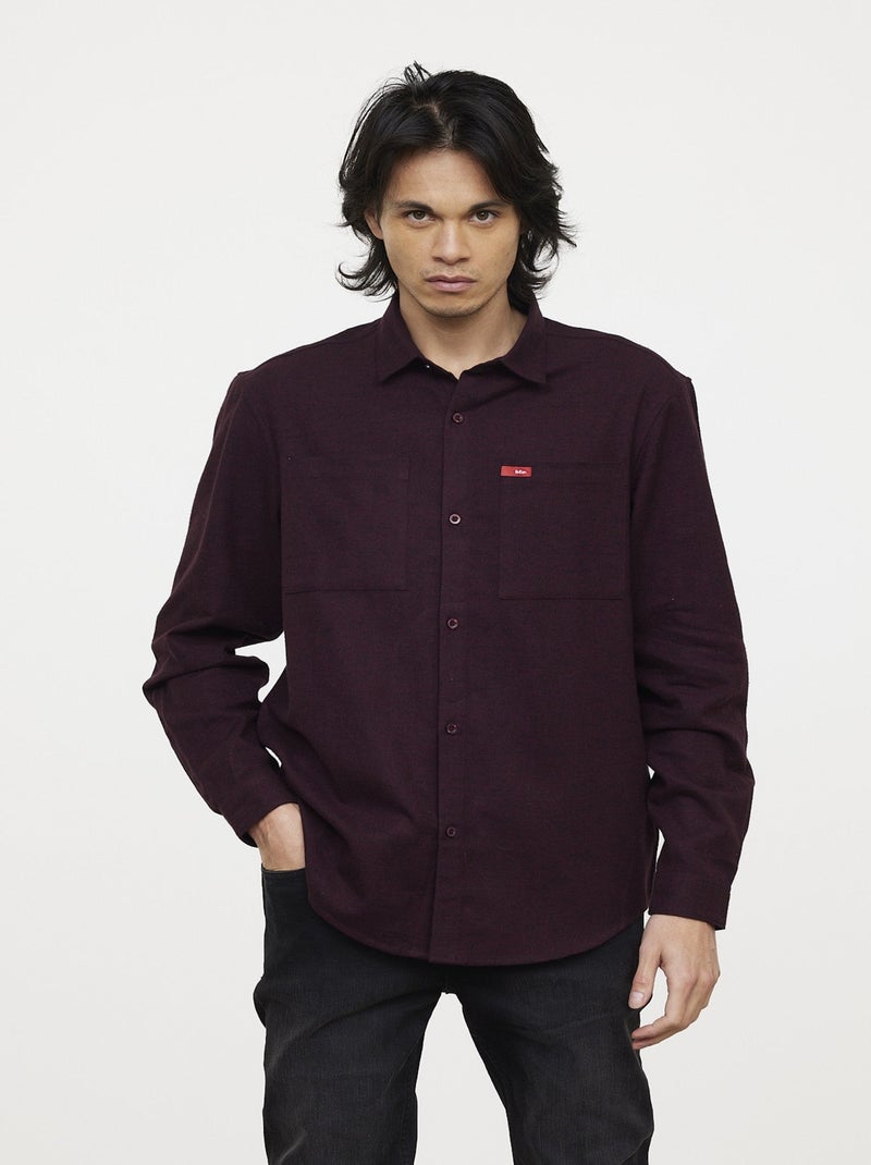 Lee Cooper - Chemise DASMO Red Wine Rouge - Kiabi