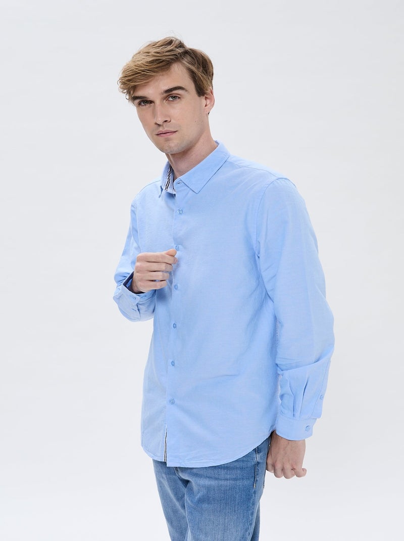 Lee Cooper - Chemise Datona Sky Blue Bleu ciel - Kiabi