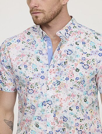 Lee Cooper - Chemise DAVIS MC Blanche
