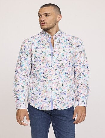 Lee Cooper - Chemise DAVIS ML Blanche