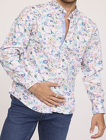 Lee Cooper - Chemise DAVIS ML Blanche