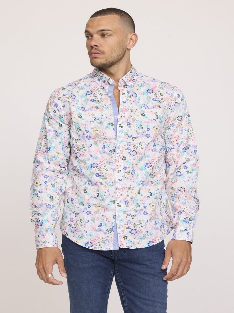 Lee Cooper - Chemise DAVIS ML Blanche Blanc - Kiabi