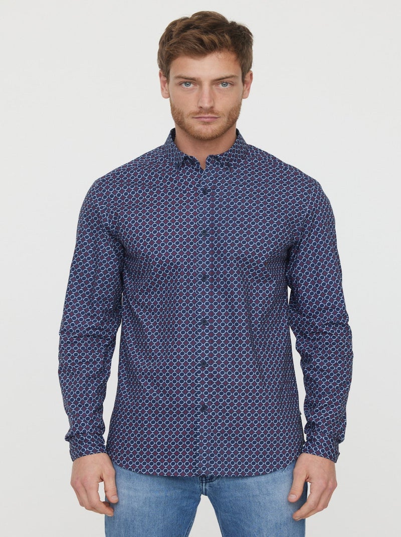Lee Cooper - Chemise Delico Navy Bleu - Kiabi