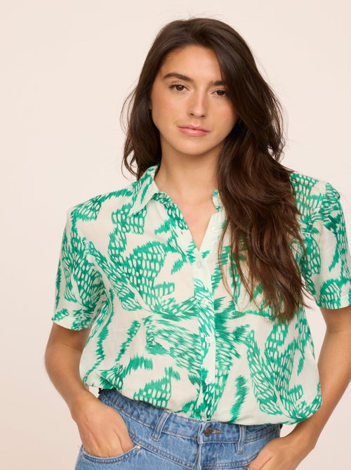 Lee Cooper - Chemise DICIA Vert profond - Kiabi