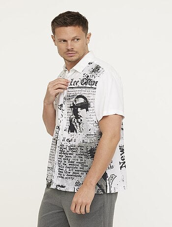 Lee Cooper - Chemise DINO Blanc