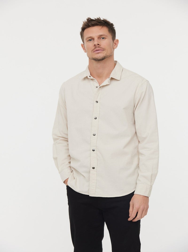 Lee Cooper - Chemise DIOZEZ Vanille Beige/Blanc - Kiabi