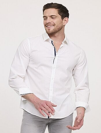 Lee Cooper - Chemise DOGINO ML Bleu marine