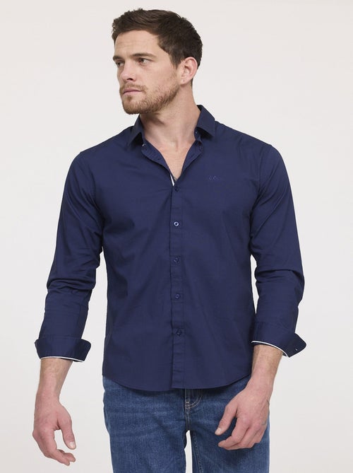 Lee Cooper - Chemise DOGINO ML Bleu marine - Kiabi