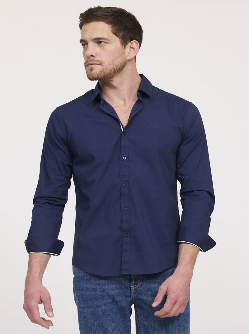 Lee Cooper - Chemise DOGINO ML Bleu marine Bleu - Kiabi