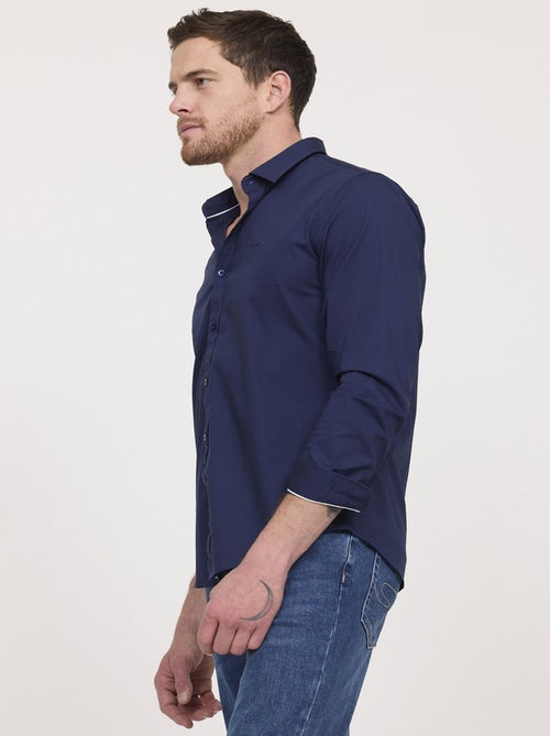 Lee Cooper - Chemise DOGINO ML Bleu marine - Kiabi