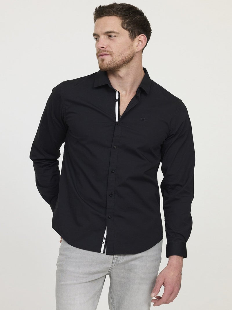 Lee Cooper - Chemise DOGINO ML Noire Noir - Kiabi