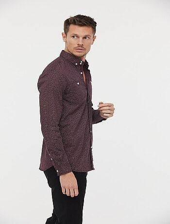 Lee Cooper - Chemise DOKIN Aubergine