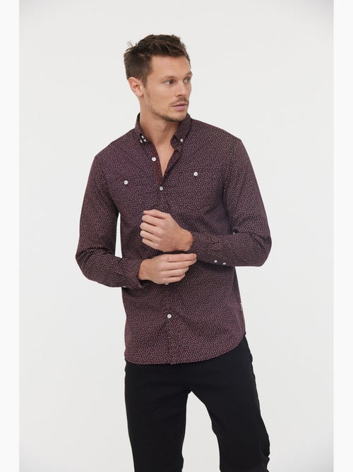 Lee Cooper - Chemise DOKIN Aubergine - Kiabi