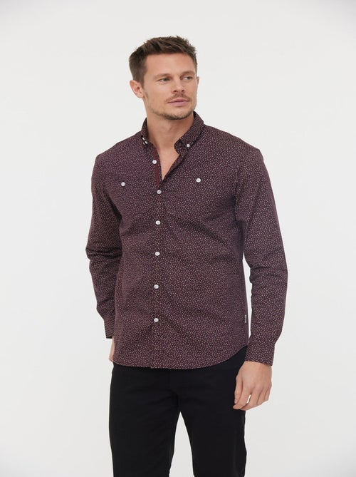 Lee Cooper - Chemise DOKIN Aubergine - Kiabi