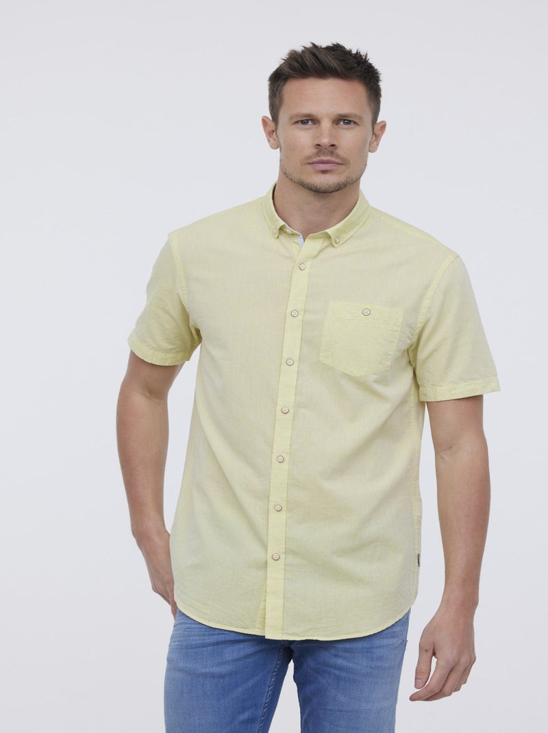 Lee Cooper - Chemise DOLANO Jaune fluo Jaune - Kiabi