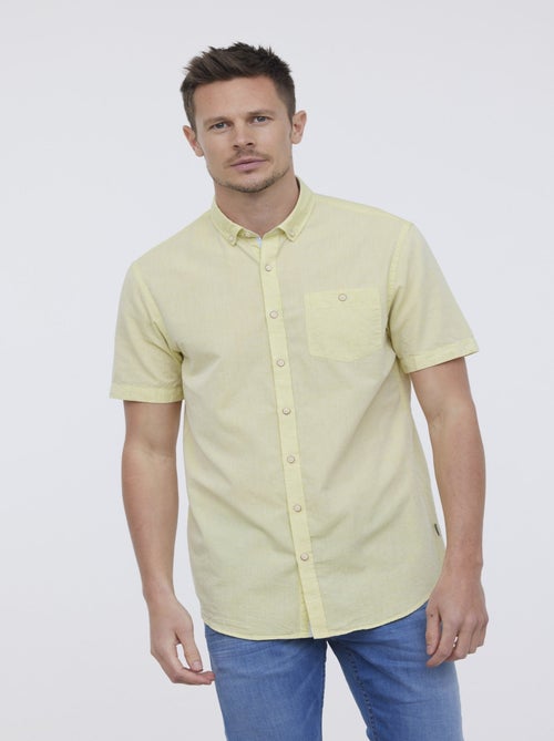 Lee Cooper - Chemise DOLANO Jaune fluo - Kiabi