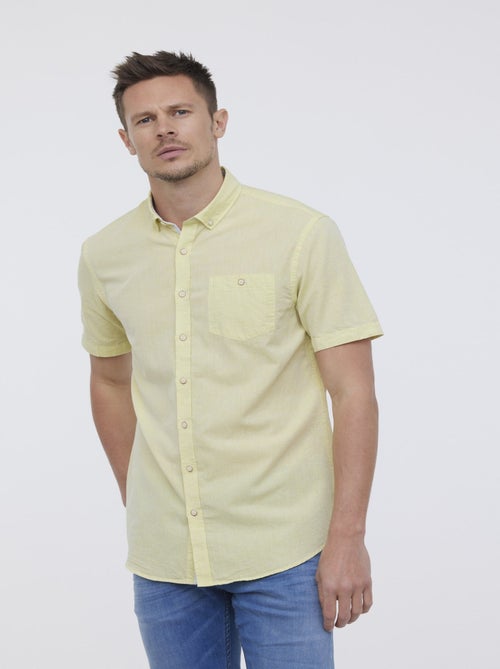 Lee Cooper - Chemise DOLANO Jaune fluo - Kiabi