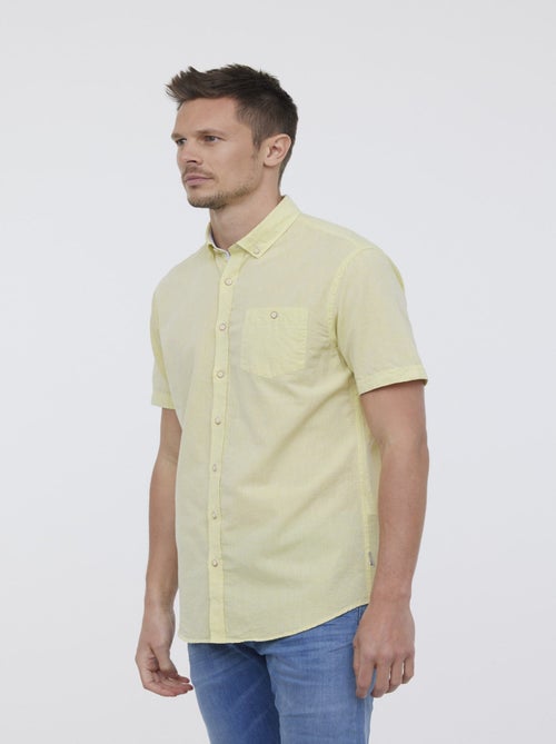 Lee Cooper - Chemise DOLANO Jaune fluo - Kiabi