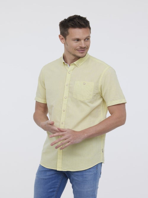 Lee Cooper - Chemise DOLANO Jaune fluo - Kiabi