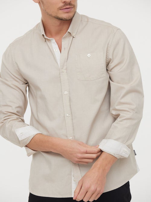 Lee Cooper - Chemise DOLARO Argile Beige - Kiabi