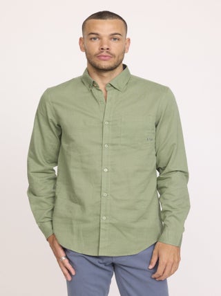 Lee Cooper - Chemise DOLINO Kaki vert