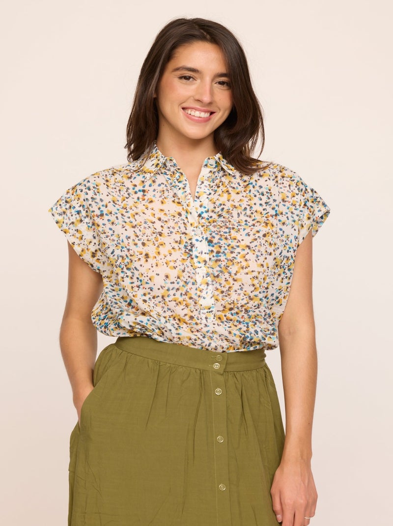 Lee Cooper - Chemise DOREMI Léopard Jaune - Kiabi