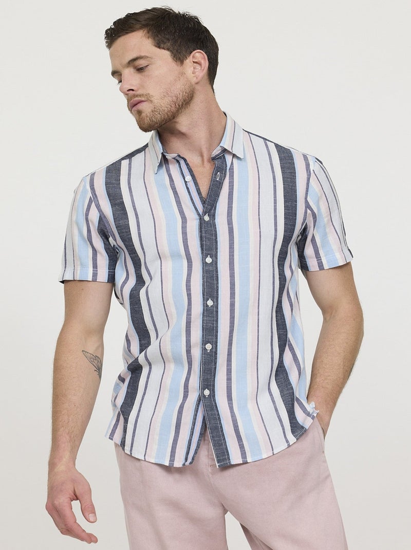 Lee Cooper - Chemise DOROL ML Gris bleu Gris - Kiabi