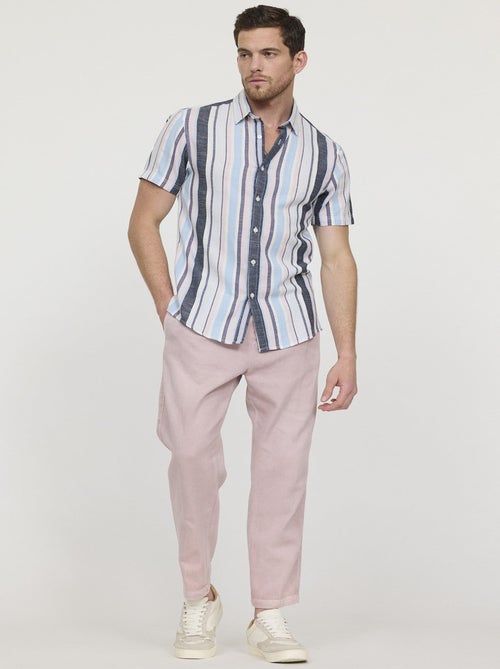 Lee Cooper - Chemise DOROL ML Gris bleu - Kiabi