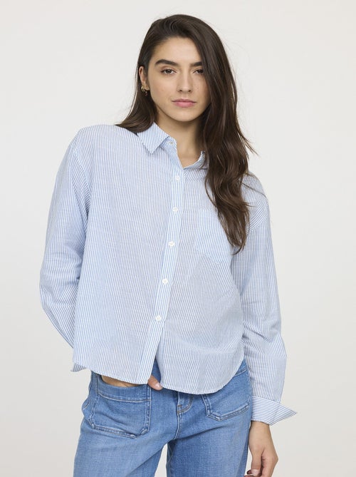 Lee Cooper - Chemise DOUBIA Bleu roi - Kiabi