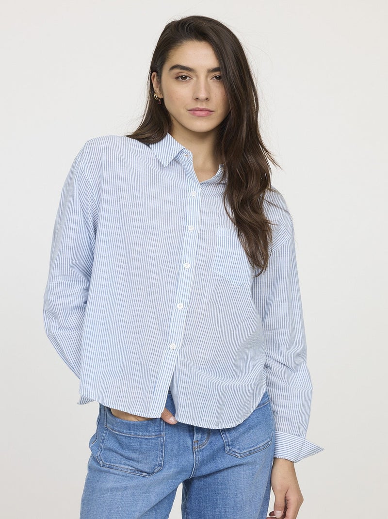 Lee Cooper - Chemise DOUBIA Bleu roi Bleu - Kiabi