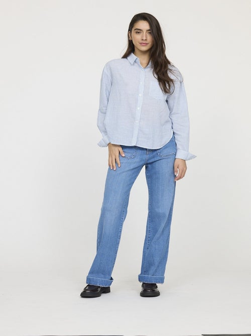 Lee Cooper - Chemise DOUBIA Bleu roi - Kiabi