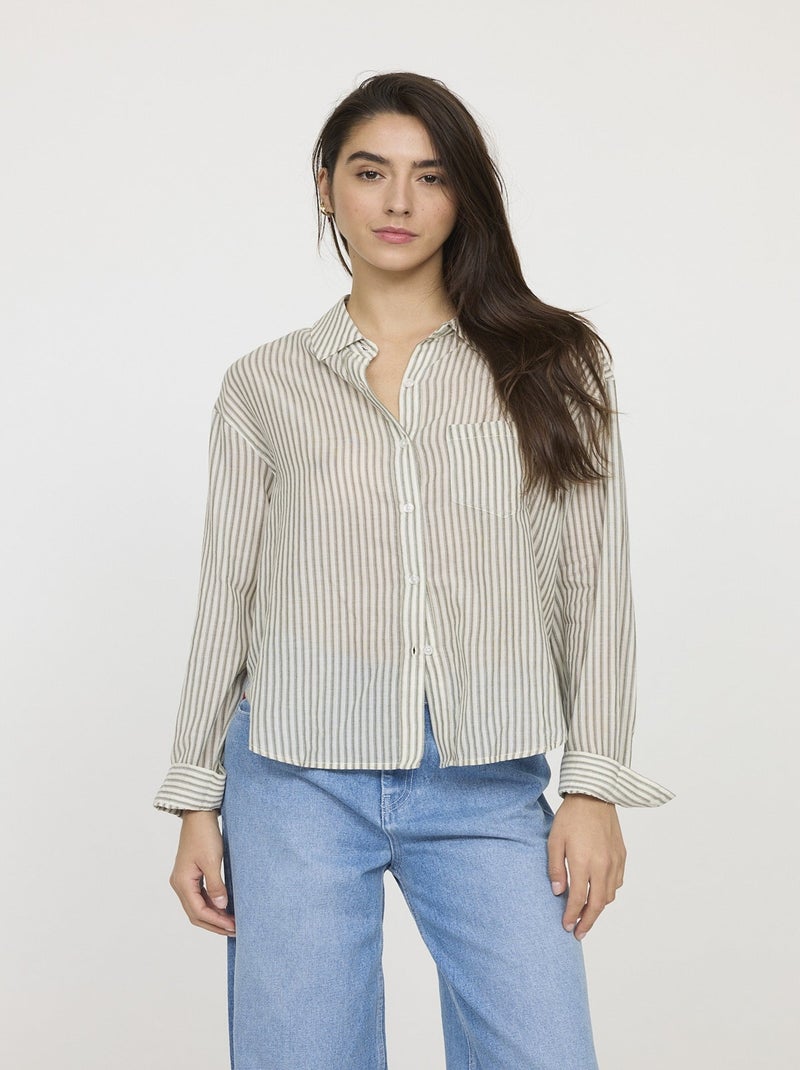Lee Cooper - Chemise DOUBIA Olive Vert - Kiabi