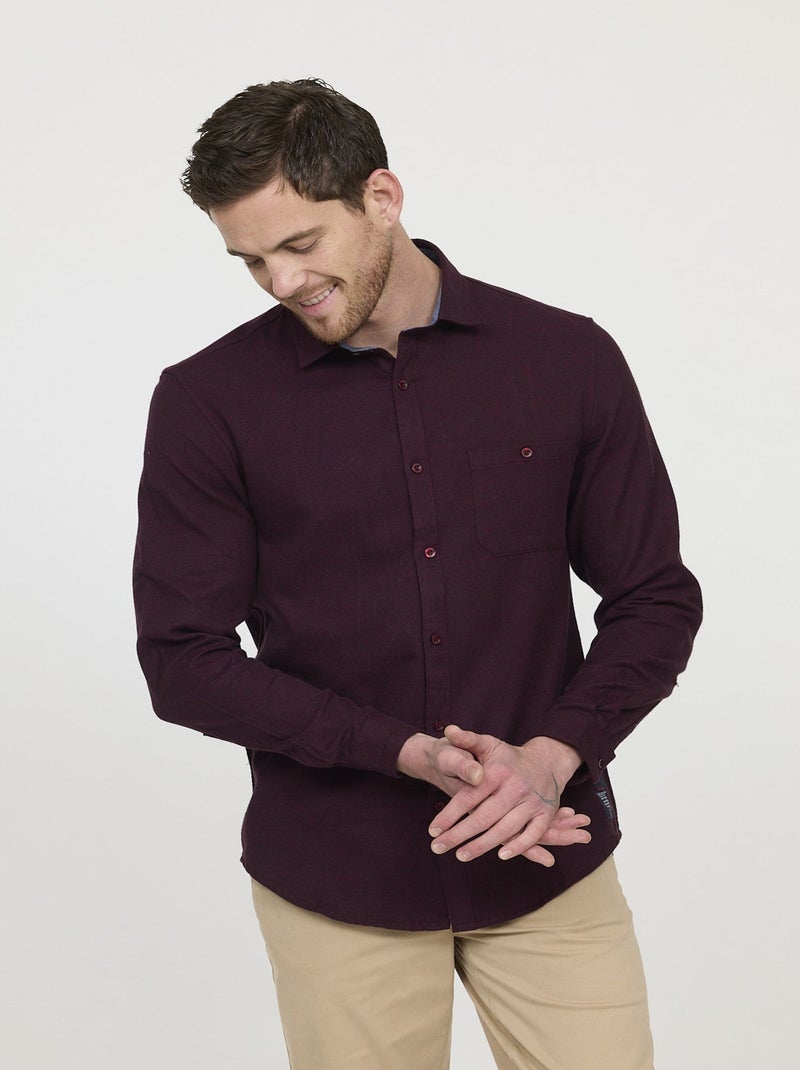 Lee Cooper - Chemise DOUCO Red Wine Rouge - Kiabi
