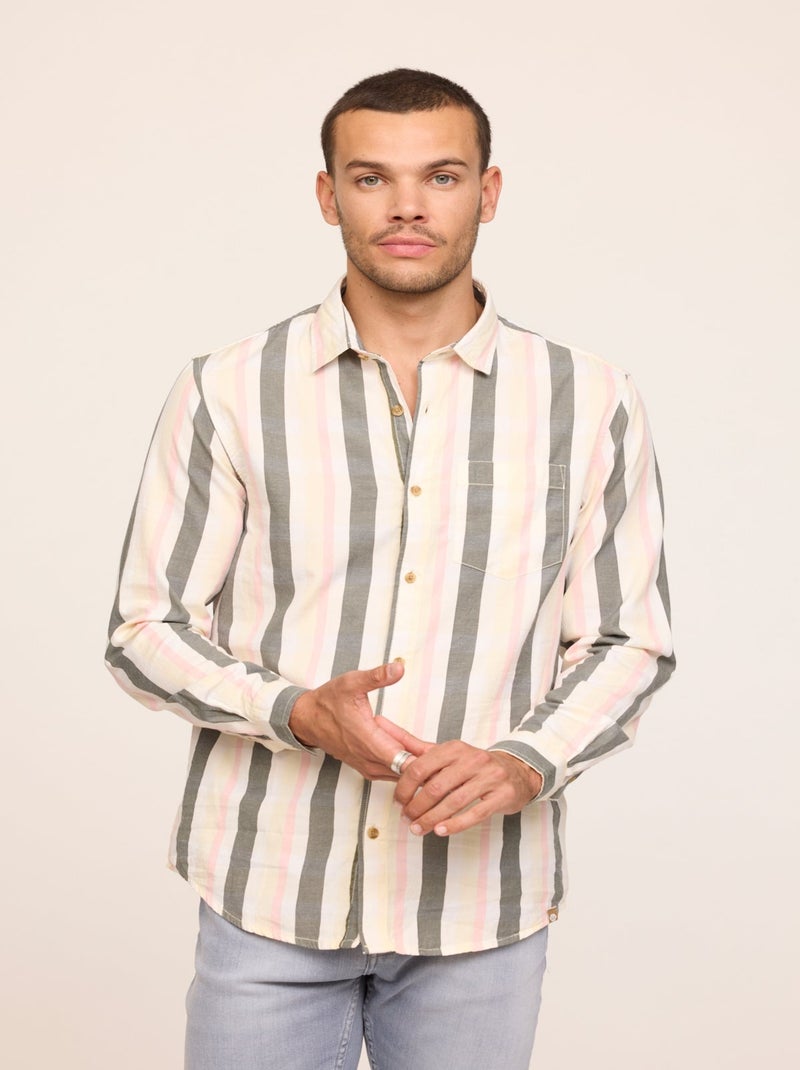 Lee Cooper - Chemise DOUK ML Thym Vert foncé - Kiabi
