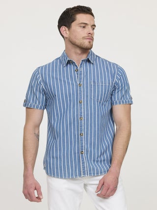 Lee Cooper - Chemise DOULY Light Blue stripes