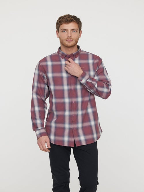 Lee Cooper - Chemise DROP Lie De Vin - Kiabi