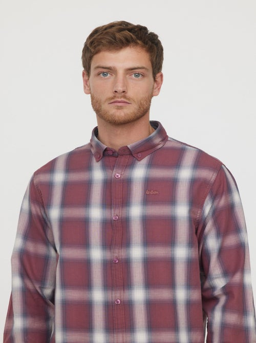 Lee Cooper - Chemise DROP Lie De Vin - Kiabi