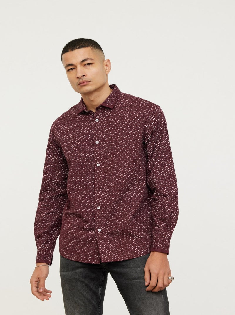 Lee Cooper - Chemise DUOMO Vin Rouge - Kiabi