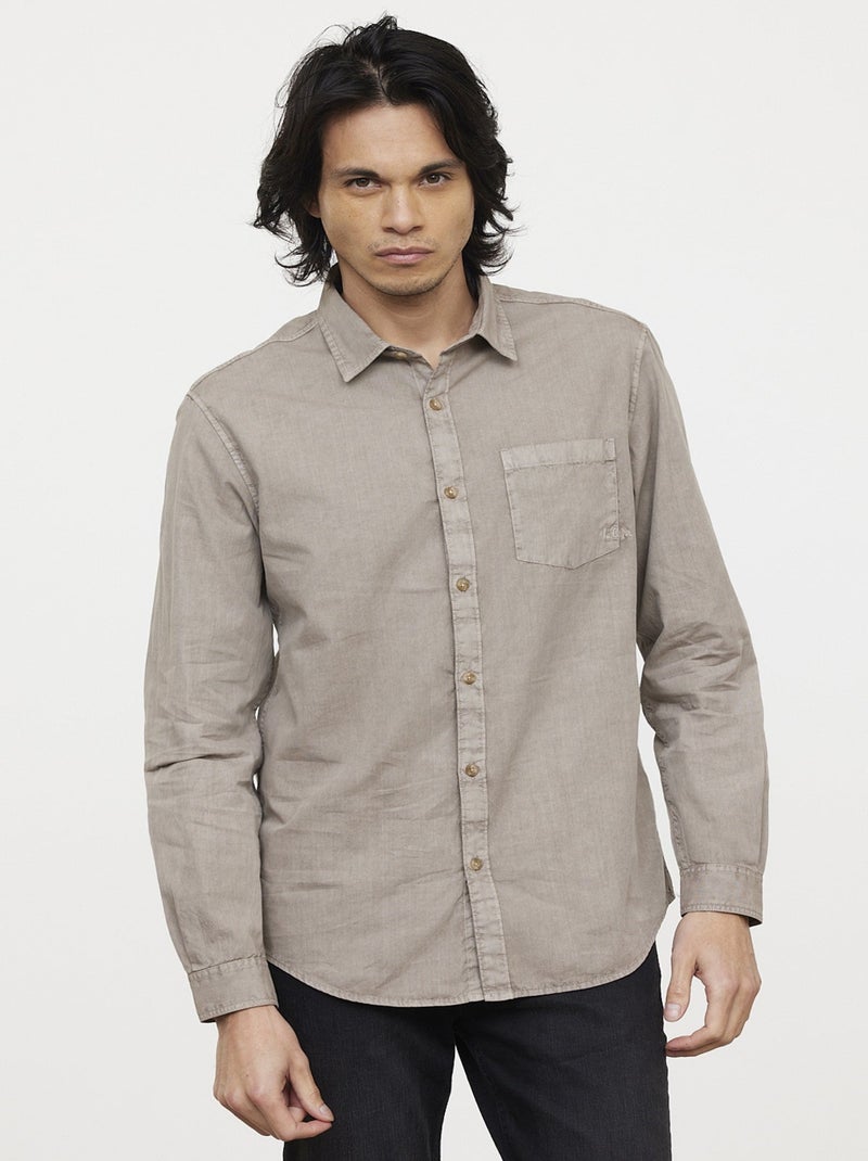 Lee Cooper - Chemise DYE Argile Beige Beige - Kiabi