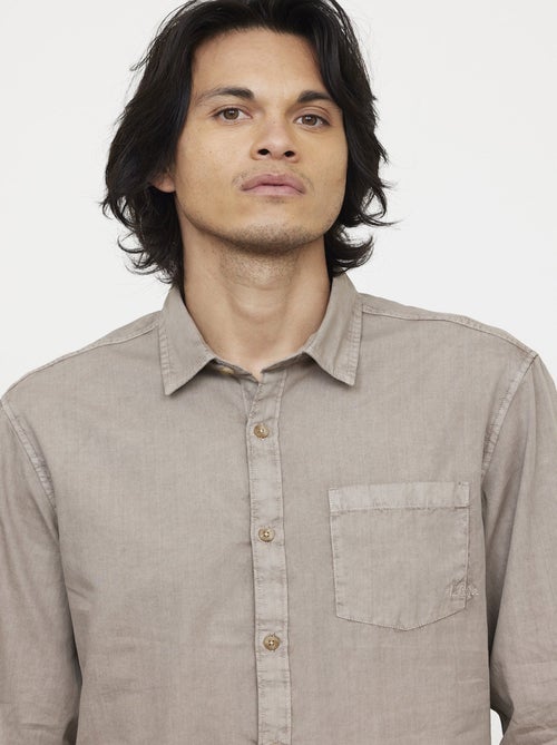 Lee Cooper - Chemise DYE Argile Beige - Kiabi