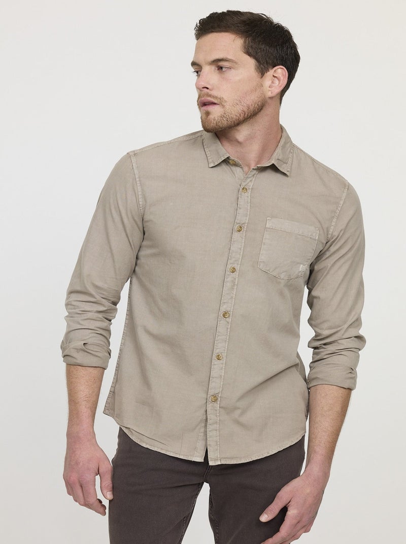 Lee Cooper - Chemise DYE Brown Marron - Kiabi