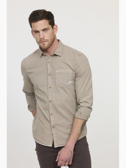 Lee Cooper - Chemise DYE Brown - Kiabi