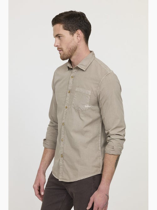 Lee Cooper - Chemise DYE Brown - Kiabi
