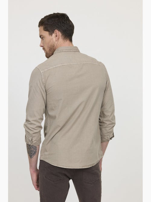 Lee Cooper - Chemise DYE Brown - Kiabi