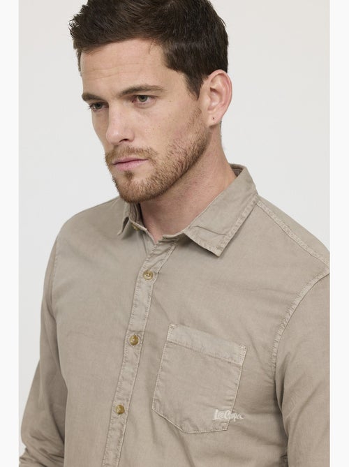 Lee Cooper - Chemise DYE Brown - Kiabi